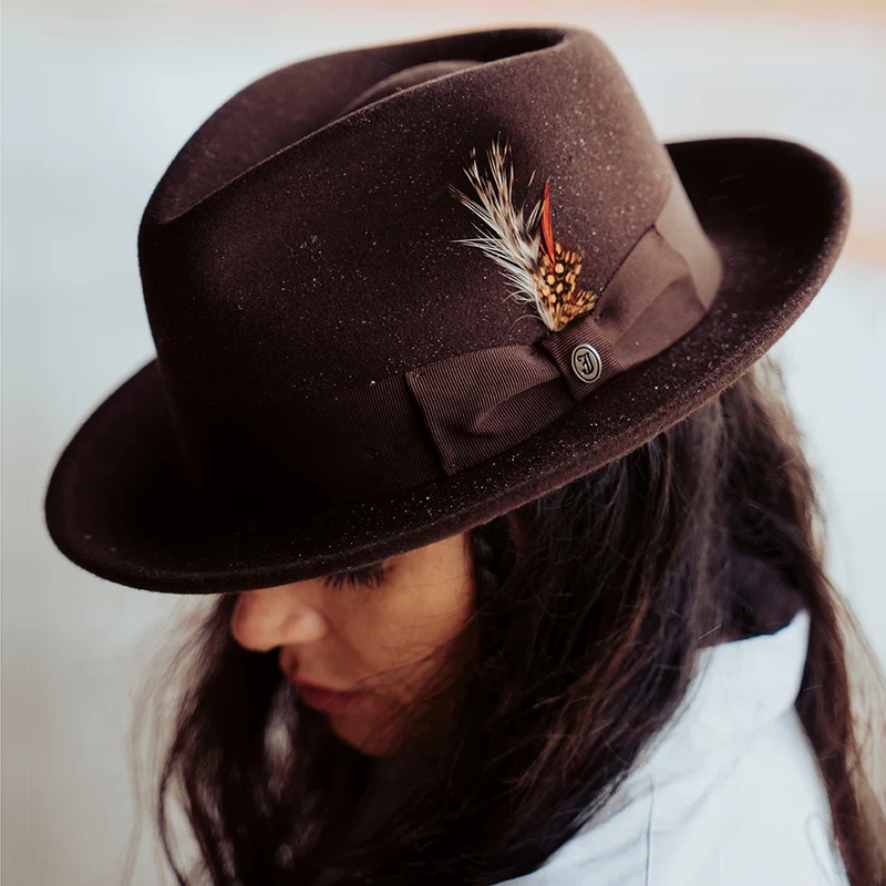 Chapeau Fedora Déformable C-Crown marron JAXON & JAMES - VENTE EN GROS