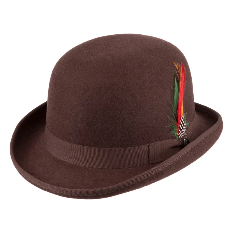 Chapeau Melon marron JAXON & JAMES - VENTE EN GROS
