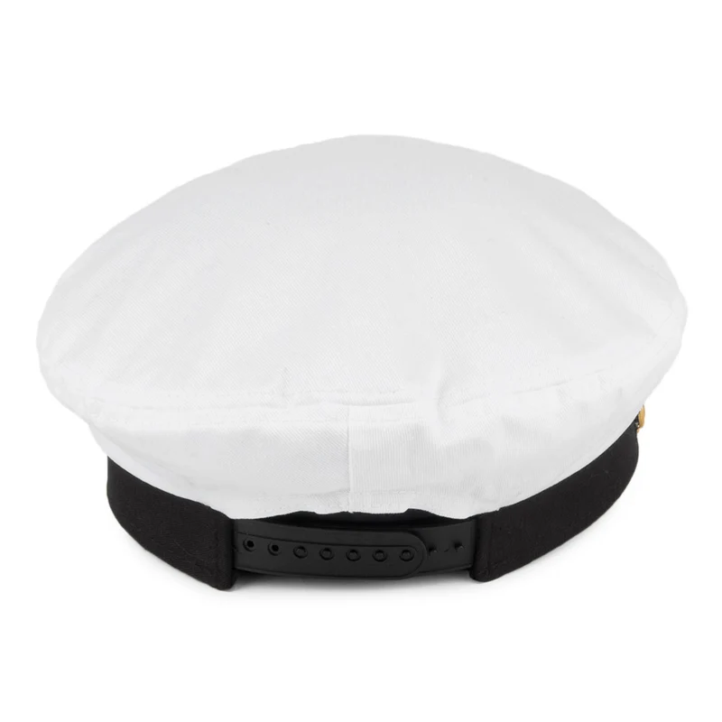 Casquette de Capitaine blanc VILLAGE HATS - VENTE EN GROS
