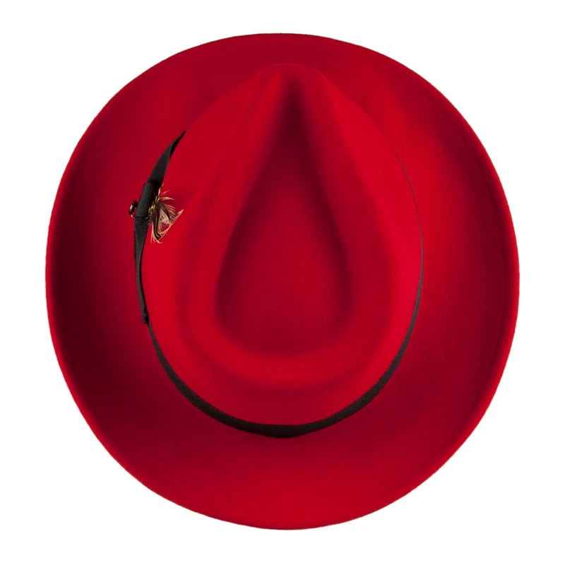 Chapeau Fedora Déformable C-Crown Pachuco rouge JAXON & JAMES - VENTE EN GROS