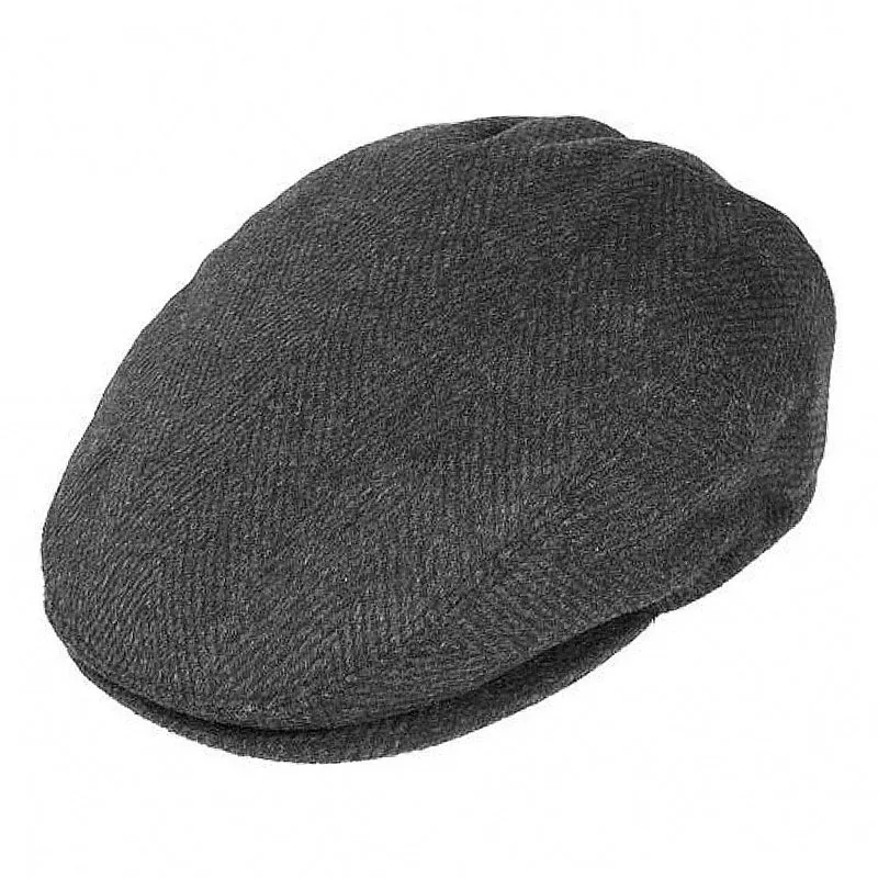 Casquette Plate à Chevrons anthracite JAXON & JAMES - VENTE EN GROS