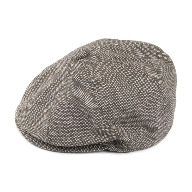 Casquette Gavroche Marl Tweed marron JAXON & JAMES - VENTE EN GROS