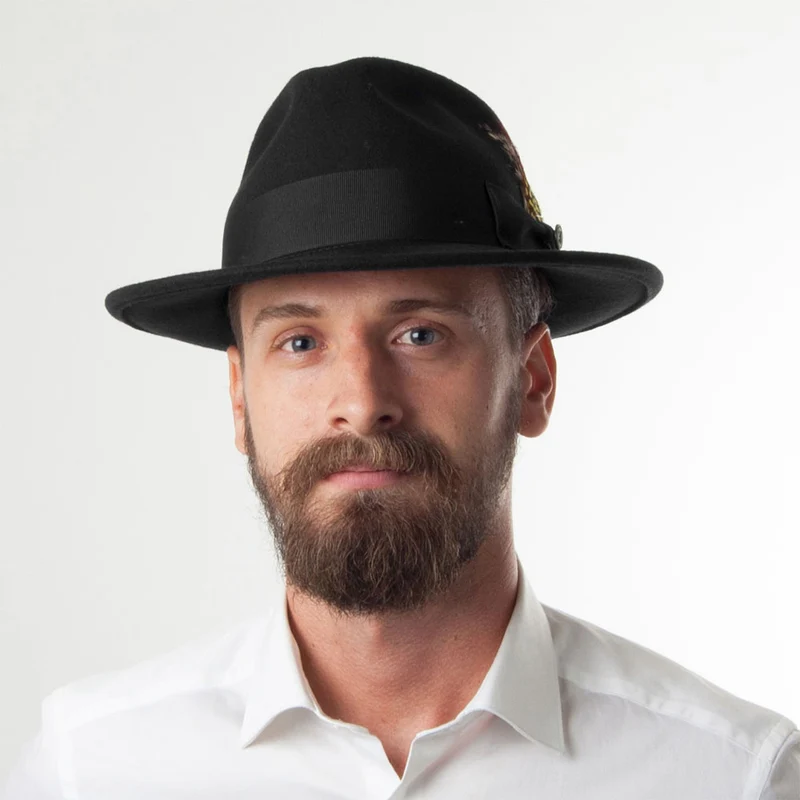 Chapeau Fedora Déformable C-Crown noir JAXON & JAMES - VENTE EN GROS