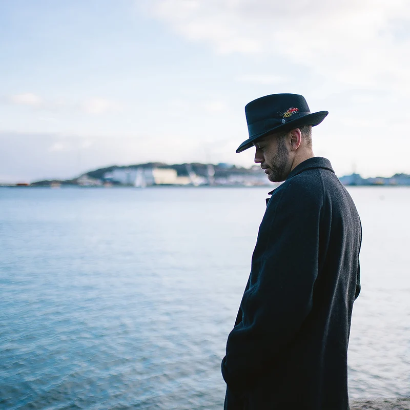 Chapeau Fedora Déformable C-Crown noir JAXON & JAMES - VENTE EN GROS