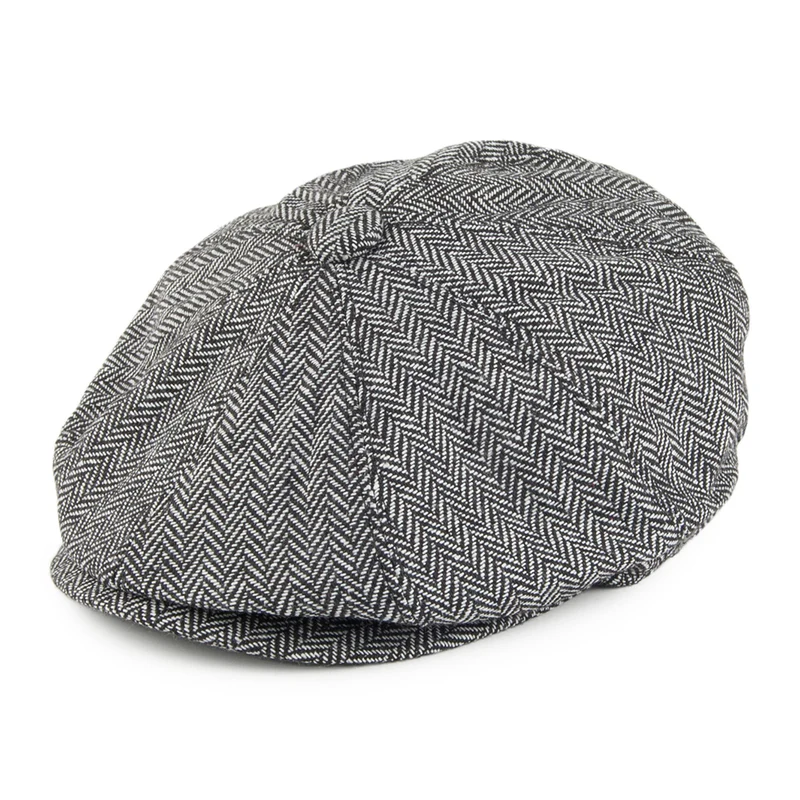 Casquette Gavroche à Chevrons gris JAXON & JAMES - VENTE EN GROS