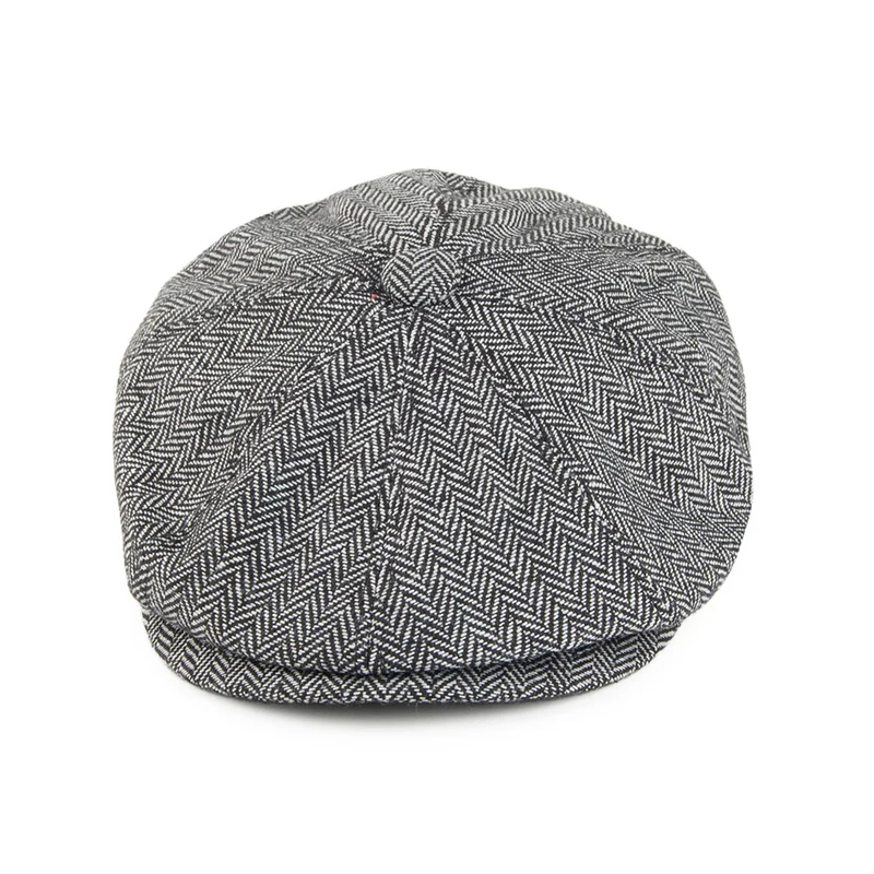 Casquette Gavroche à Chevrons gris JAXON & JAMES - VENTE EN GROS