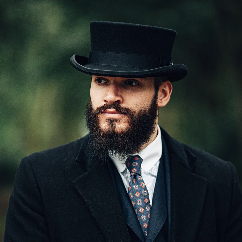 Chapeau Haut de forme Deadman noir JAXON & JAMES - VENTE EN GROS