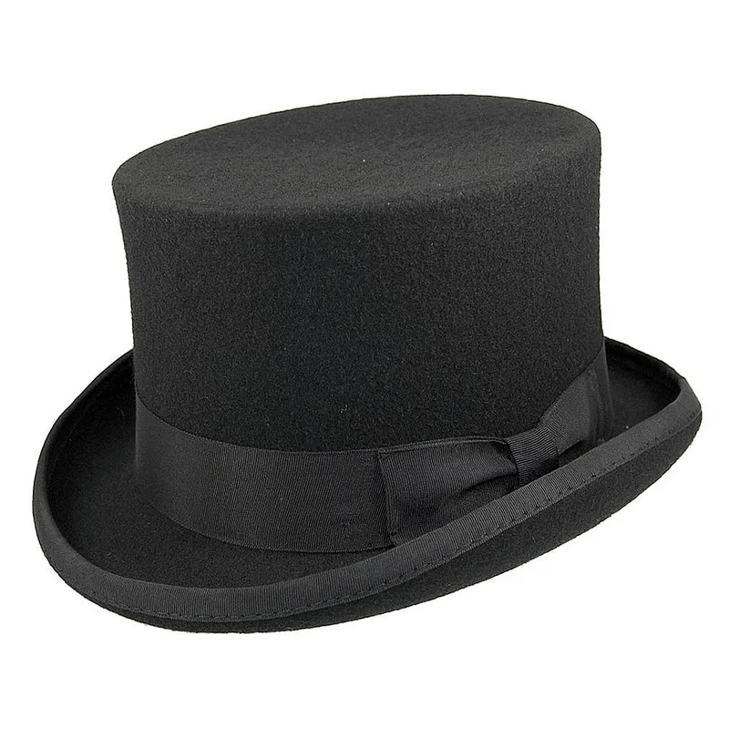 Chapeau Haut de Forme Mid-Crown noir JAXON & JAMES - VENTE EN GROS