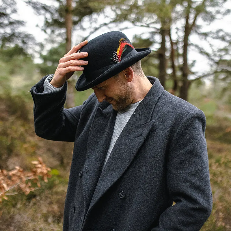 Chapeau Melon en Laine Feutrée noir JAXON & JAMES - VENTE EN GROS