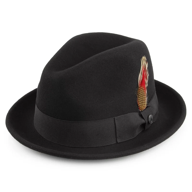 Chapeau Trilby Déformable Blues noir JAXON & JAMES - VENTE EN GROS