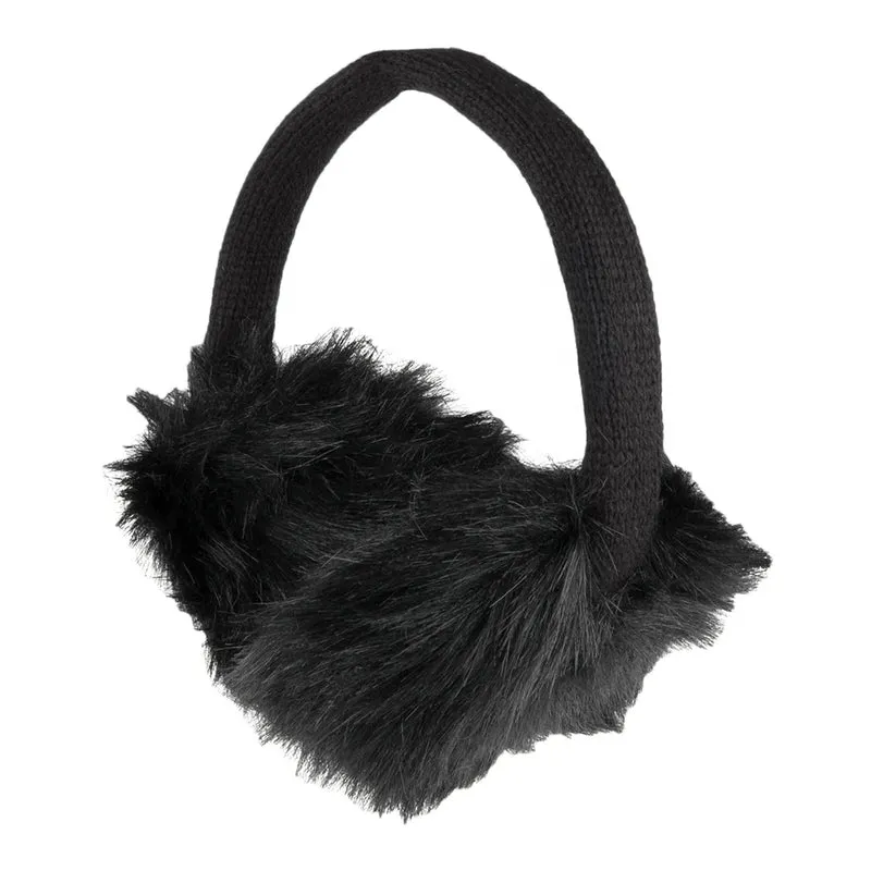Cache-Oreilles en Fausse Fourrure noir VILLAGE HATS
