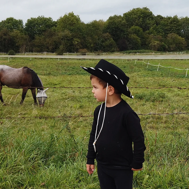 Chapeau de Cowboy Enfant noir-blanc JAXON & JAMES
