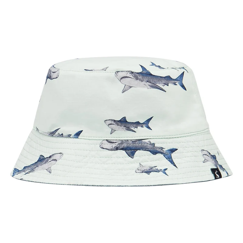Chapeau Bob Enfant Réversible Brit Sharks vert clair JOULES