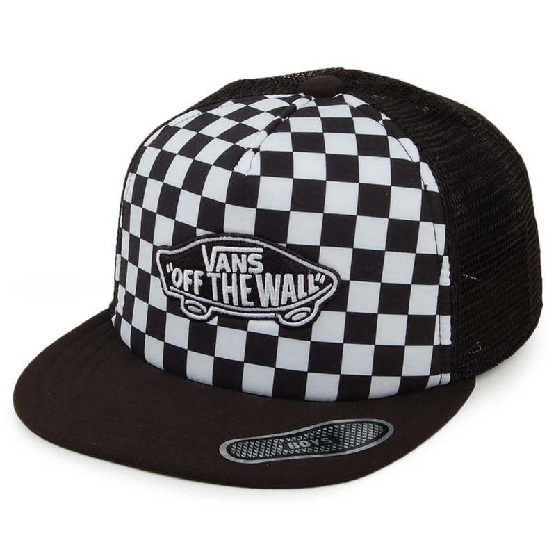 Casquette Trucker Enfant Classic Patch Checkerboard noir-blanc VANS