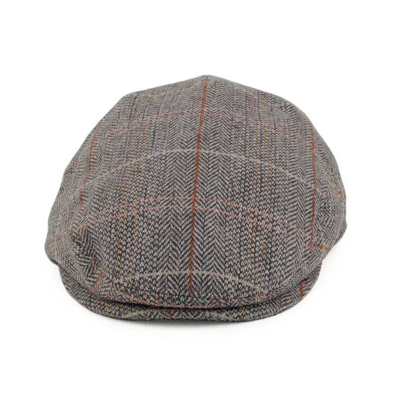 Casquette Plate Bébé en Tweed marron-gris JAXON & JAMES