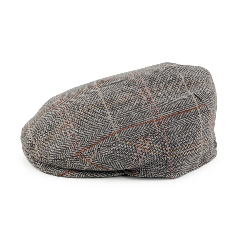 Casquette Plate Bébé en Tweed marron-gris JAXON & JAMES