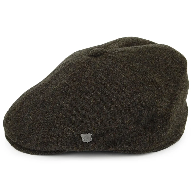 Casquette Gavroche en Laine d'Agneau Mérinos Hudson loden FAILSWORTH