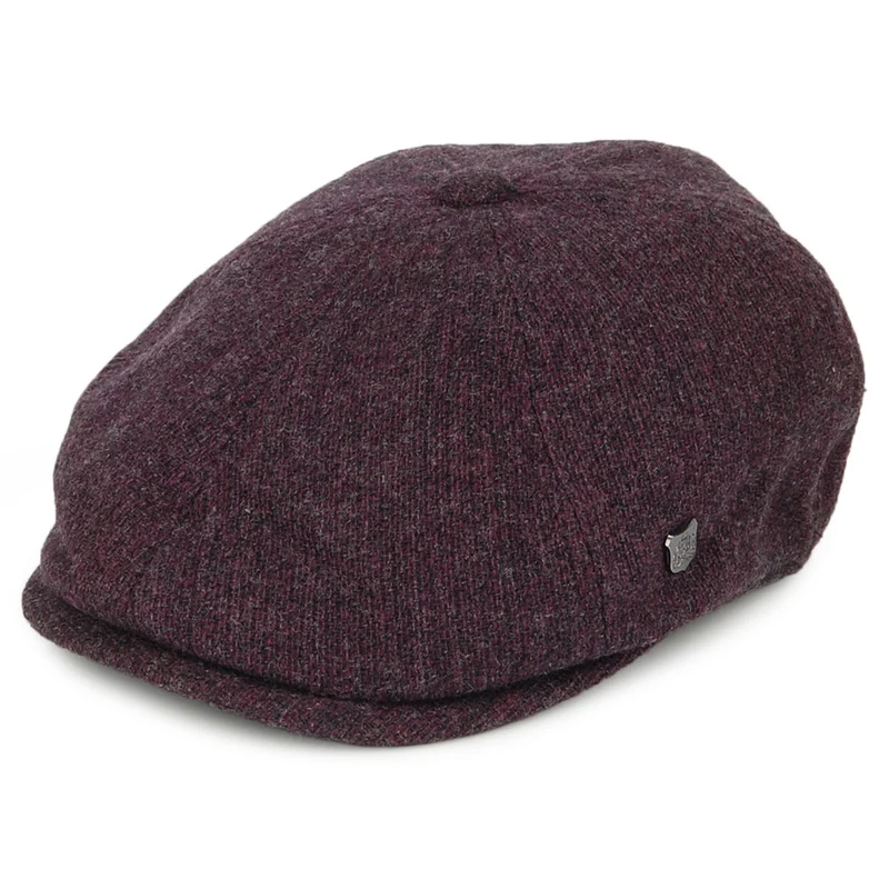 Casquette Gavroche en Laine d'Agneau Mérinos Hudson merlot FAILSWORTH