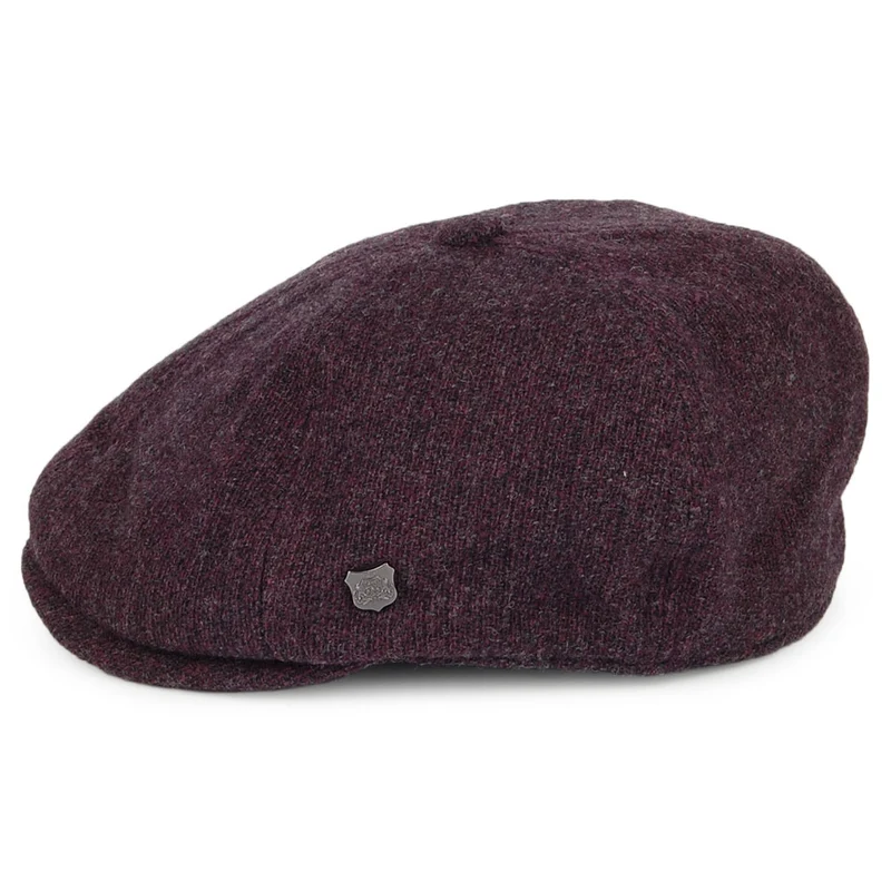 Casquette Gavroche en Laine d'Agneau Mérinos Hudson merlot FAILSWORTH