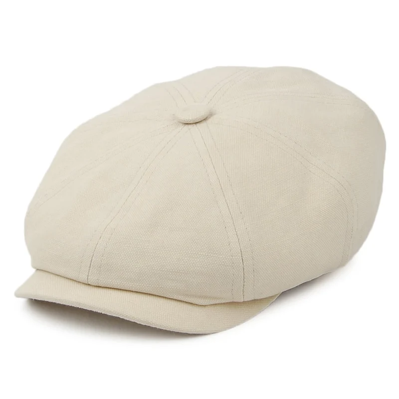 Casquette Gavroche en Coton et Lin naturel STETSON