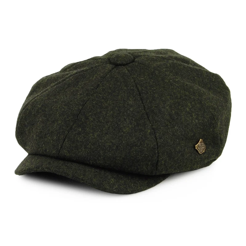 Casquette Gavroche en Melton Alfie loden FAILSWORTH