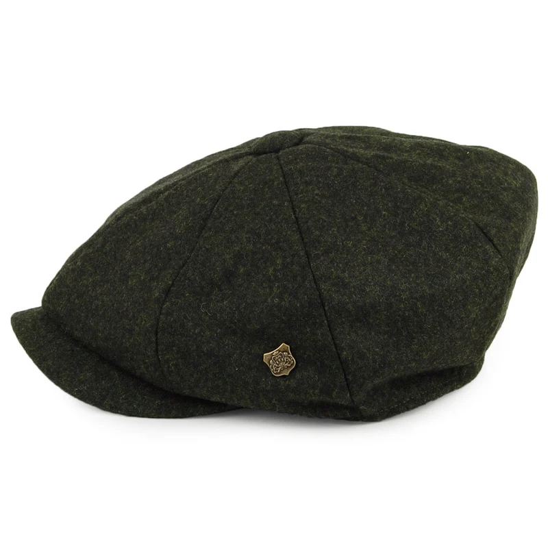 Casquette Gavroche en Melton Alfie loden FAILSWORTH