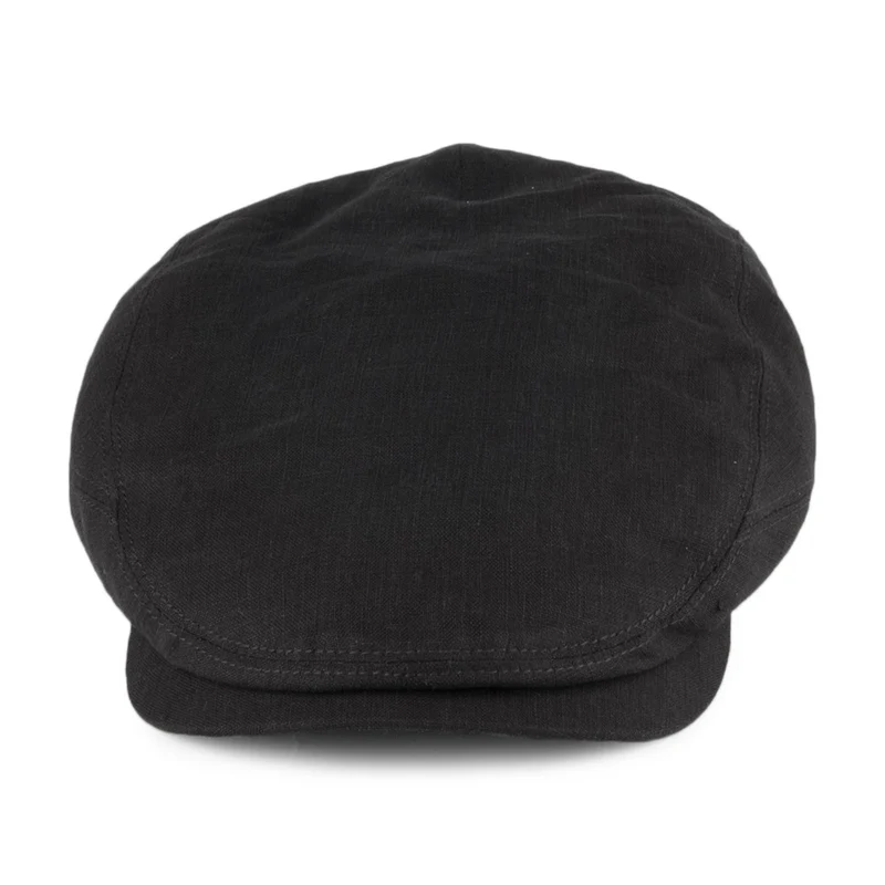Casquette Plate en Lin Driver noir STETSON