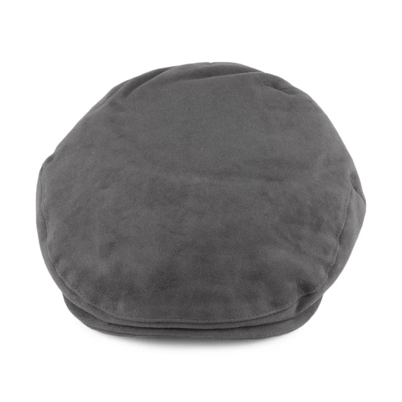 Casquette Plate en Moleskine gris CHRISTYS