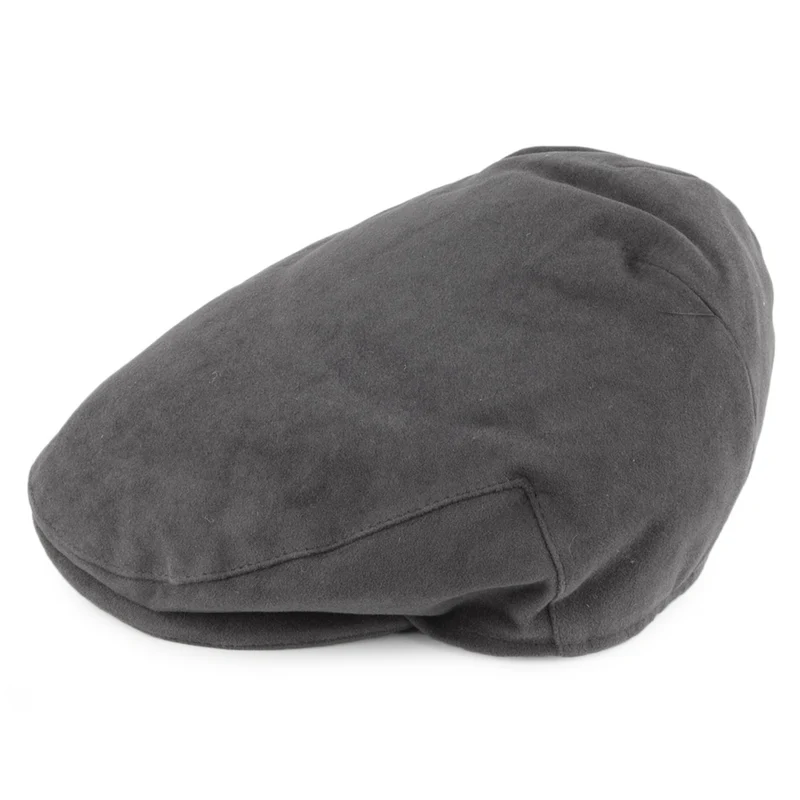 Casquette Plate en Moleskine gris CHRISTYS