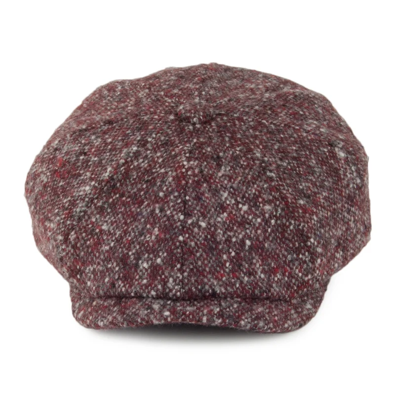 Casquette Gavroche en Tweed du Donegal Hatteras vin STETSON