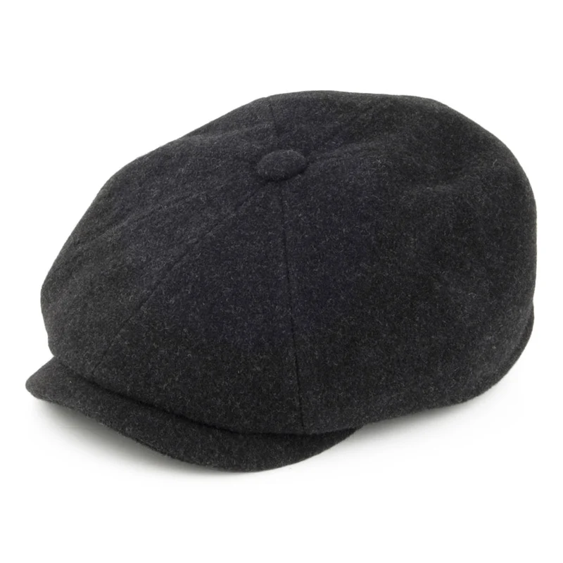 Casquette Gavroche en Laine et Cachemire Hatteras anthracite STETSON