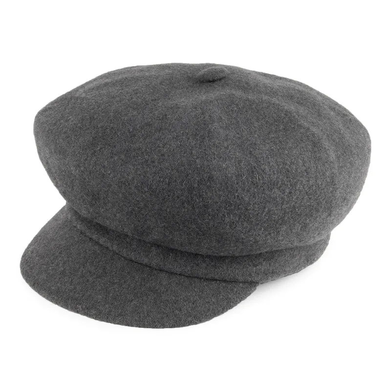 Casquette Gavroche en Laine Spitfire flanelle foncée KANGOL