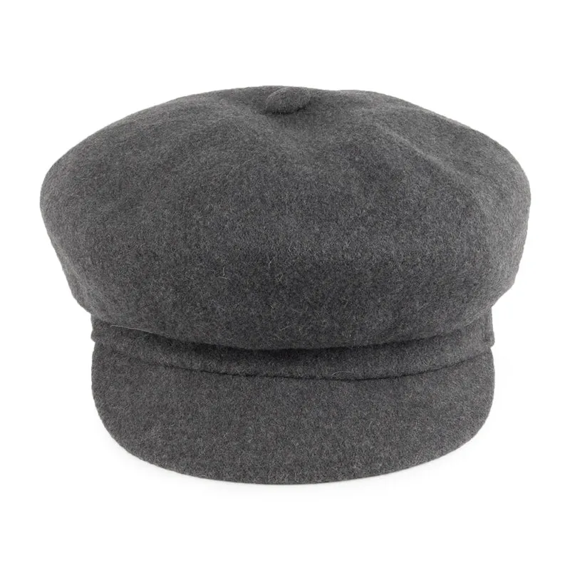Casquette Gavroche en Laine Spitfire flanelle foncée KANGOL