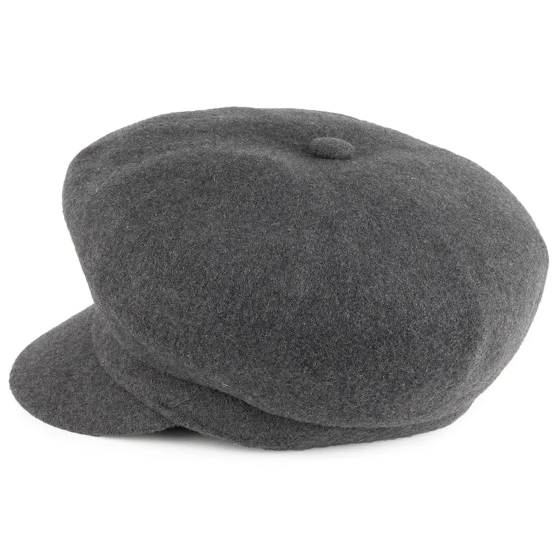 Casquette Gavroche en Laine Spitfire flanelle foncée KANGOL