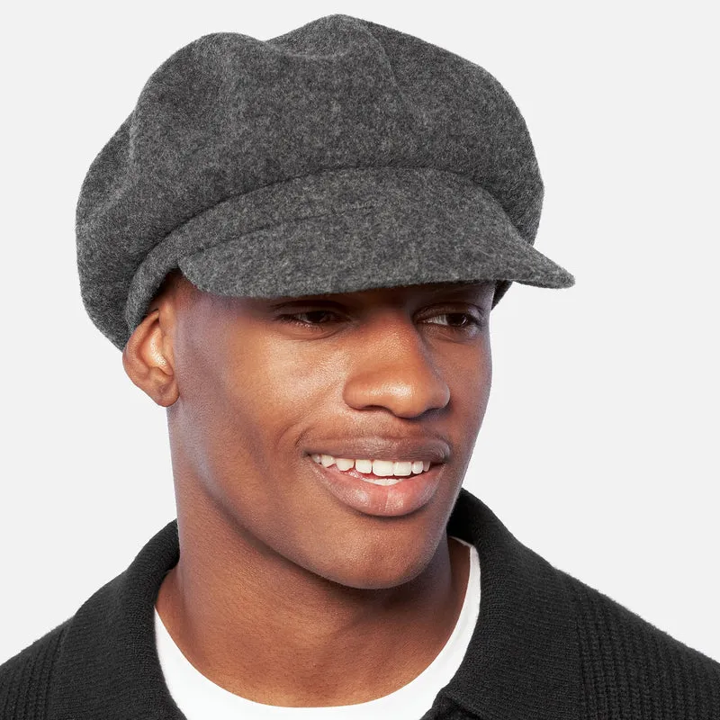 Casquette Gavroche en Laine Spitfire flanelle foncée KANGOL
