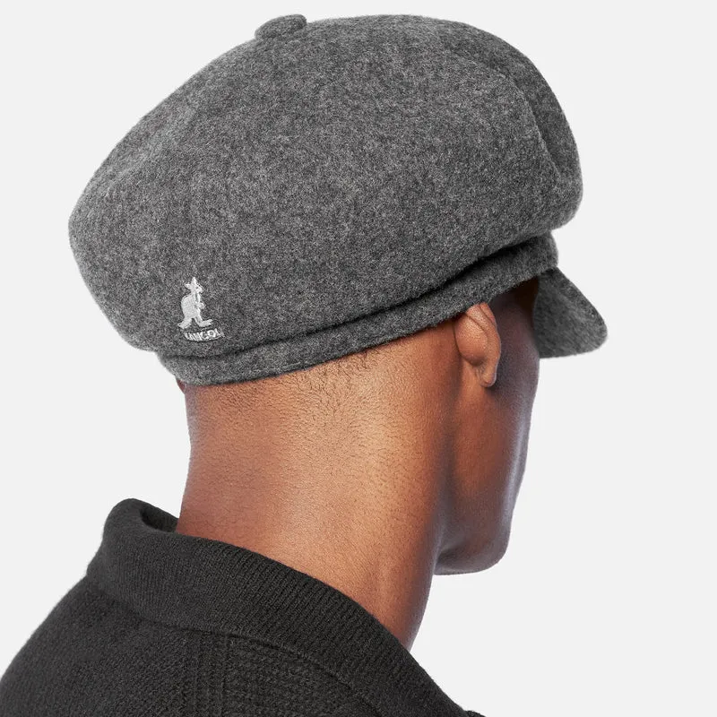 Casquette Gavroche en Laine Spitfire flanelle foncée KANGOL