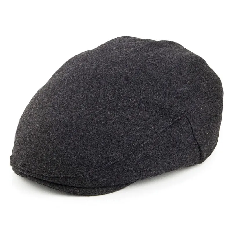 Casquette Plate en Melton gris FAILSWORTH