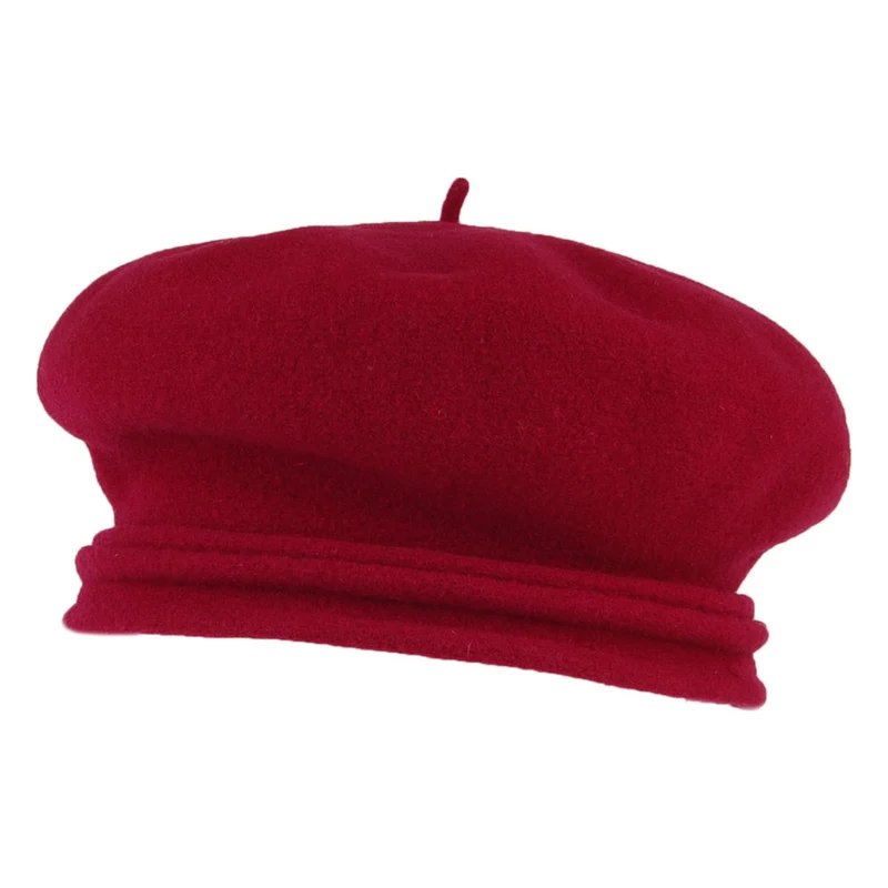 Béret en Laine Mérinos Chopin bordeaux HÉRITAGE PAR LAULHÈRE