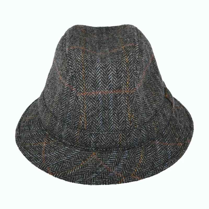 Chapeau Trilby Enroulable à Chevrons panaché de gris CITY SPORT