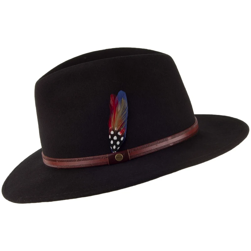 Chapeau Fedora Safari Rantoul noir STETSON