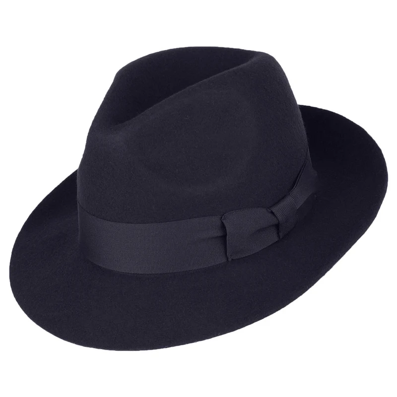 Chapeau Fedora Chester bleu marine FAILSWORTH