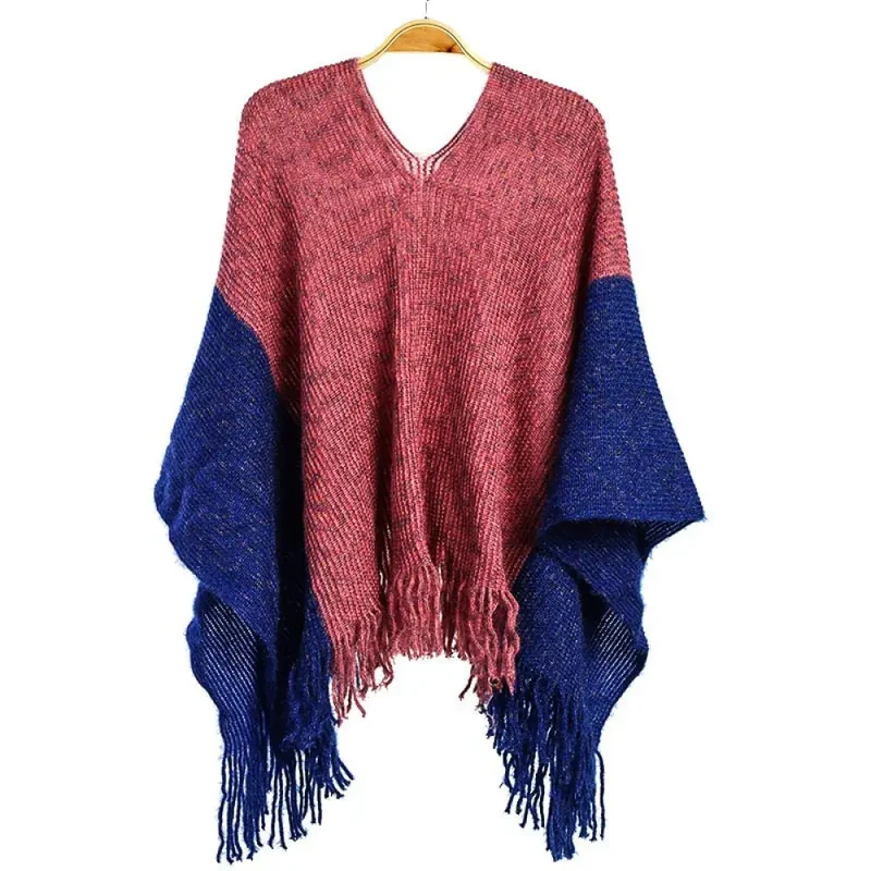 Châles ponchos chauds femmes