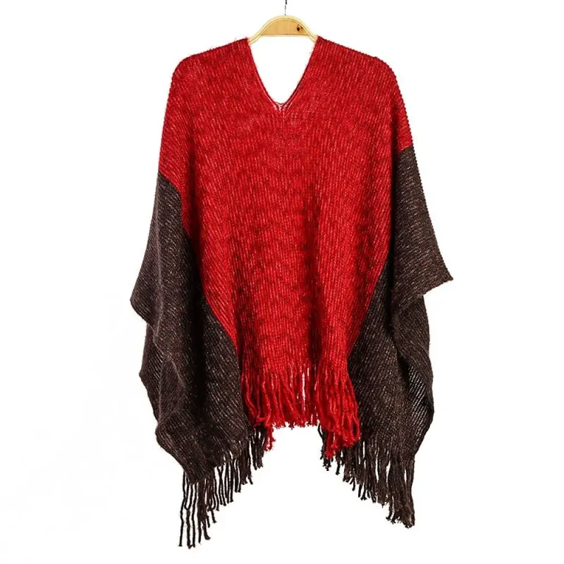 Châles ponchos chauds femmes