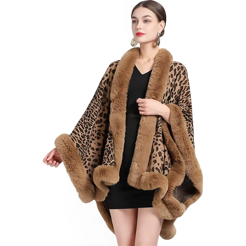 Poncho femme hiver avec manches