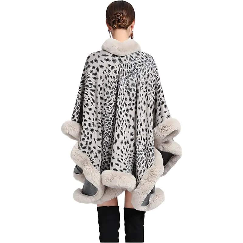 Poncho femme hiver avec manches
