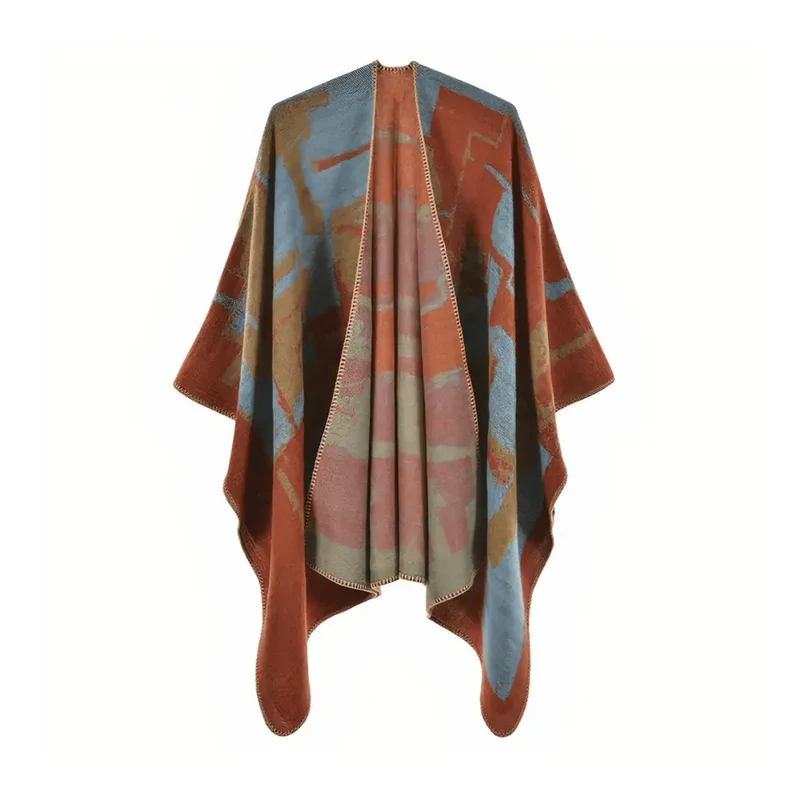 Poncho cape femme chaud
