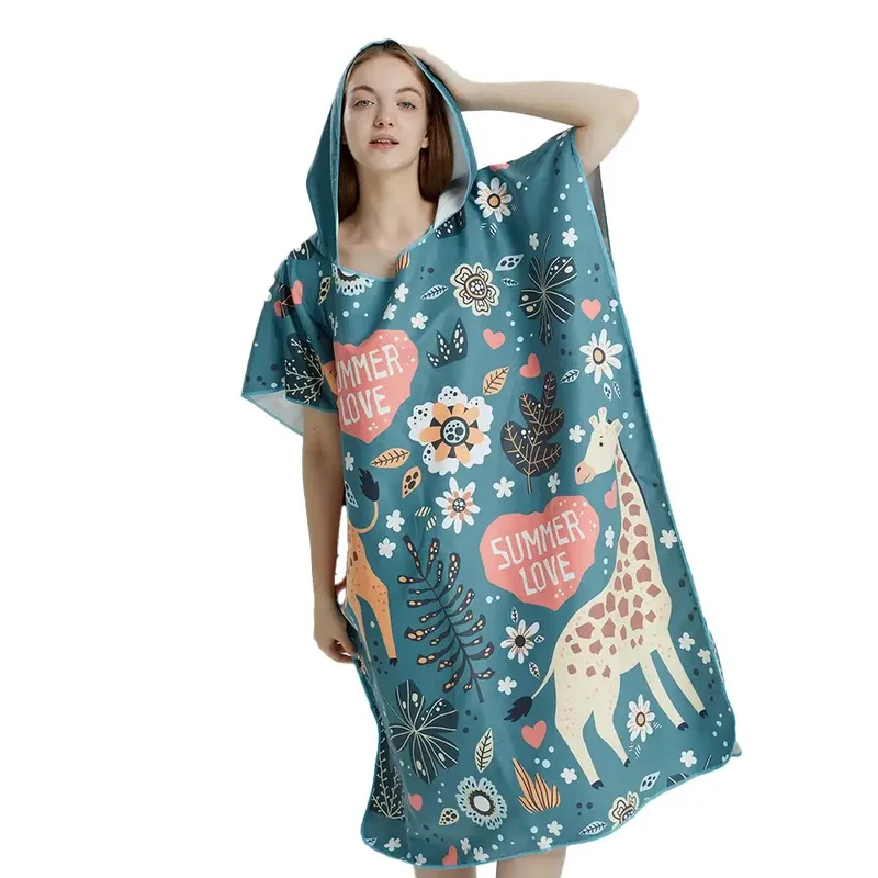 Poncho de bain femme plage