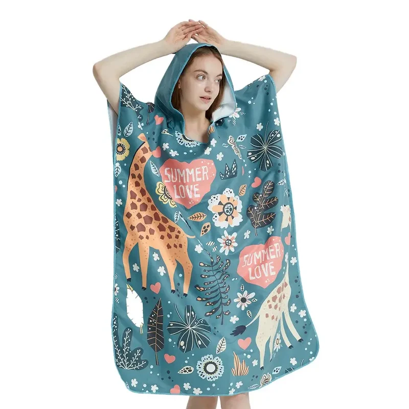 Poncho de bain femme plage