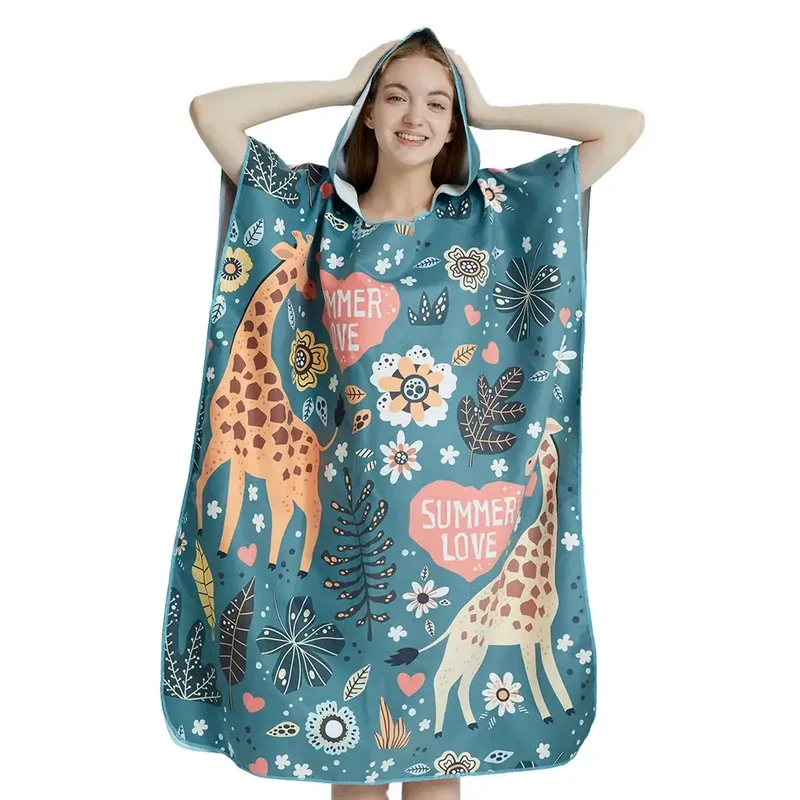 Poncho de bain femme plage