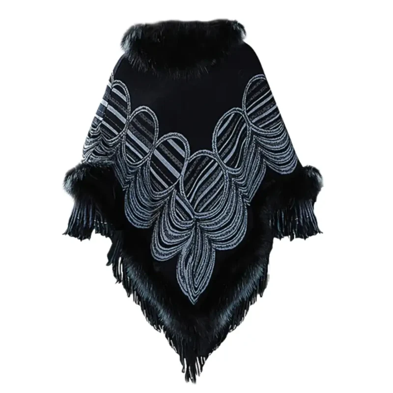 Poncho chic femme hiver